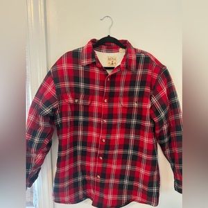 Red Head Fleece Lined Red/Black Flannel - Size Large